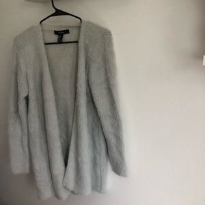 Grey Fuzzy Cardigan